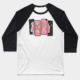 Black Flag Rose - traditional tattoo flash Baseball T-Shirt